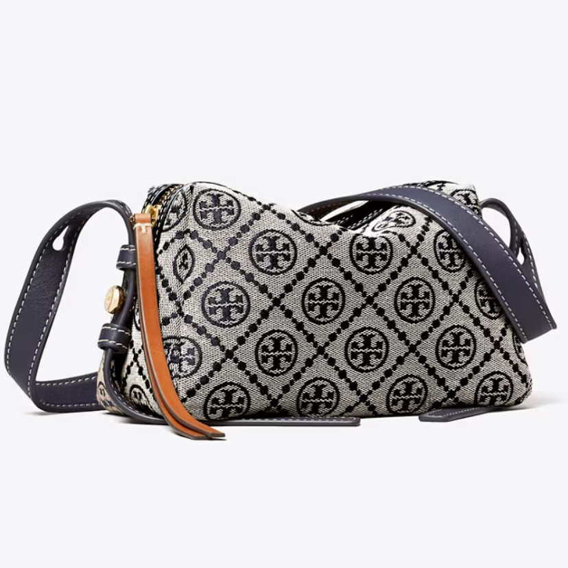 新款！Tory Burch 汤丽柏琦 Romy Soft老花斜挎包