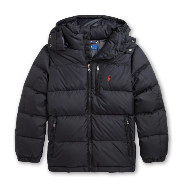 上新！Ralph Lauren 拉夫劳伦大童款连帽羽绒外套