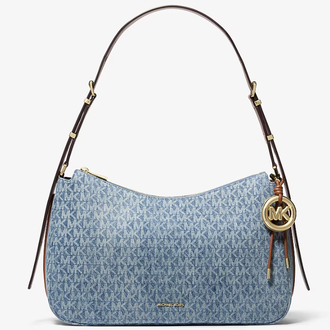 Michael Kors Nolita 中号牛仔老花单肩包