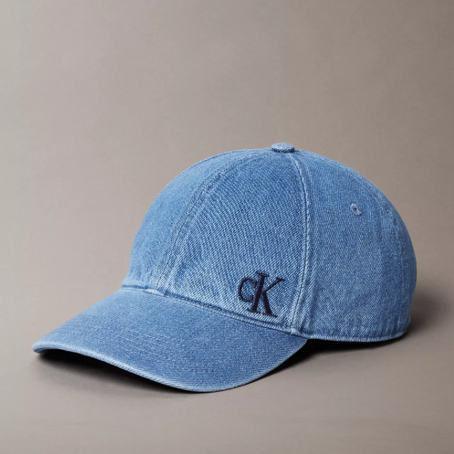 满$125享额外8折！Calvin Klein 水洗丹宁徽标棒球帽 3色可选