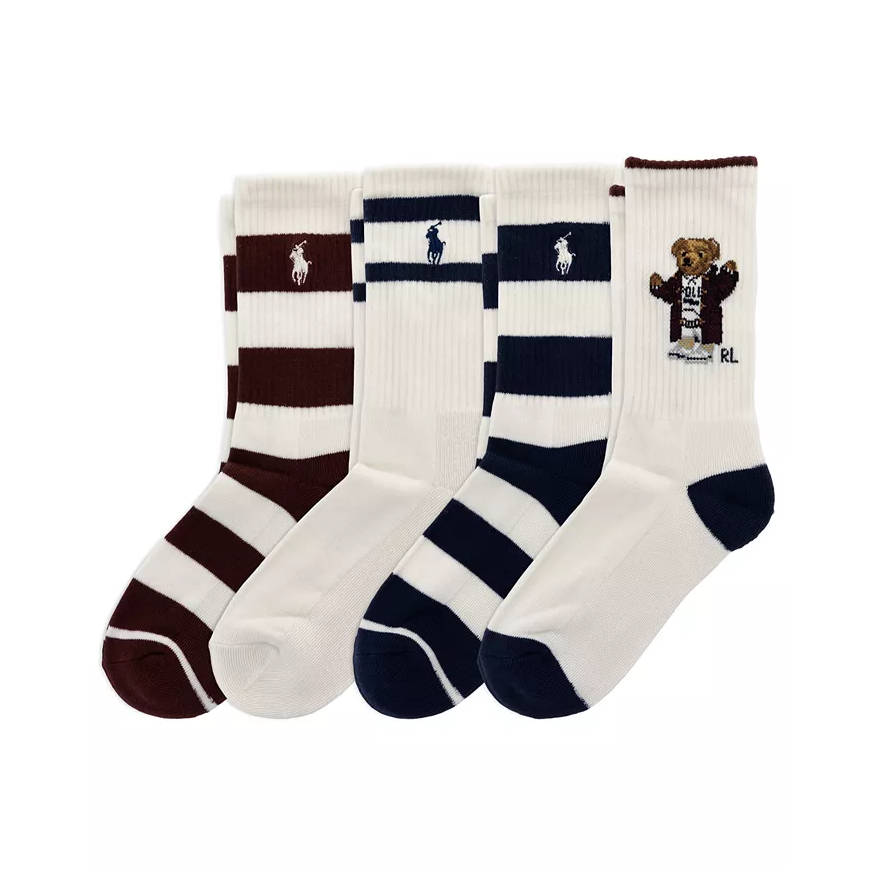 Polo Ralph Lauren 拉夫劳伦童款袜子 4双