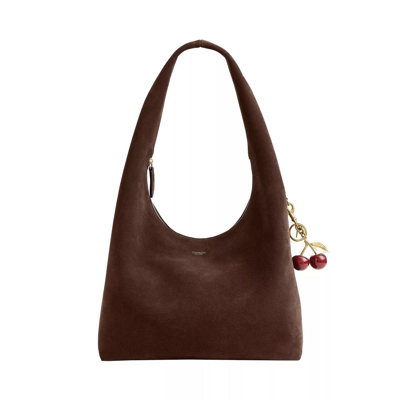 上新！Coach 蔻驰 Pillow Brooklyn 大号绒面Hobo包