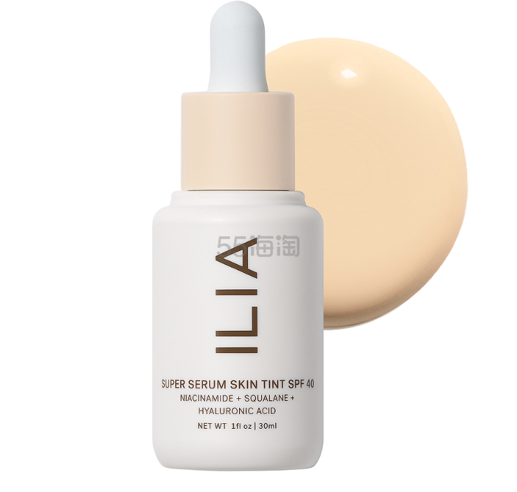 满享7折!ILIA Super Serum 养肤精华有色面霜(SPF40)#0.5 Skye