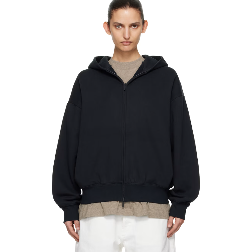 FEAR OF GOD ESSENTIALS 黑色 Classic Zip-Up 连帽衫
