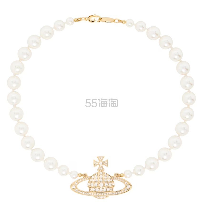 VIVIENNE WESTWOOD One Row Bas Relief Faux-Pearl 项链