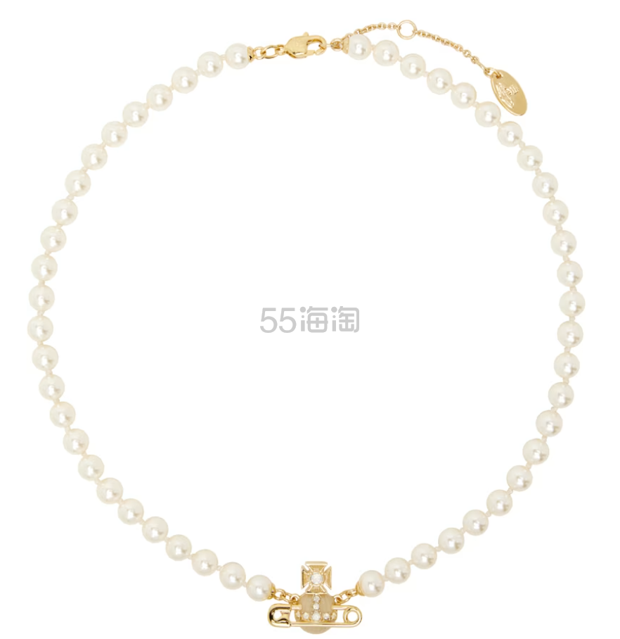 VIVIENNE WESTWOOD Kitty Faux-Pearl 项链