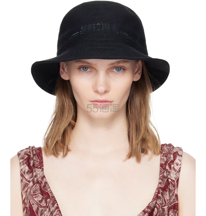 VIVIENNE WESTWOOD 黑色 Thermo 渔夫帽