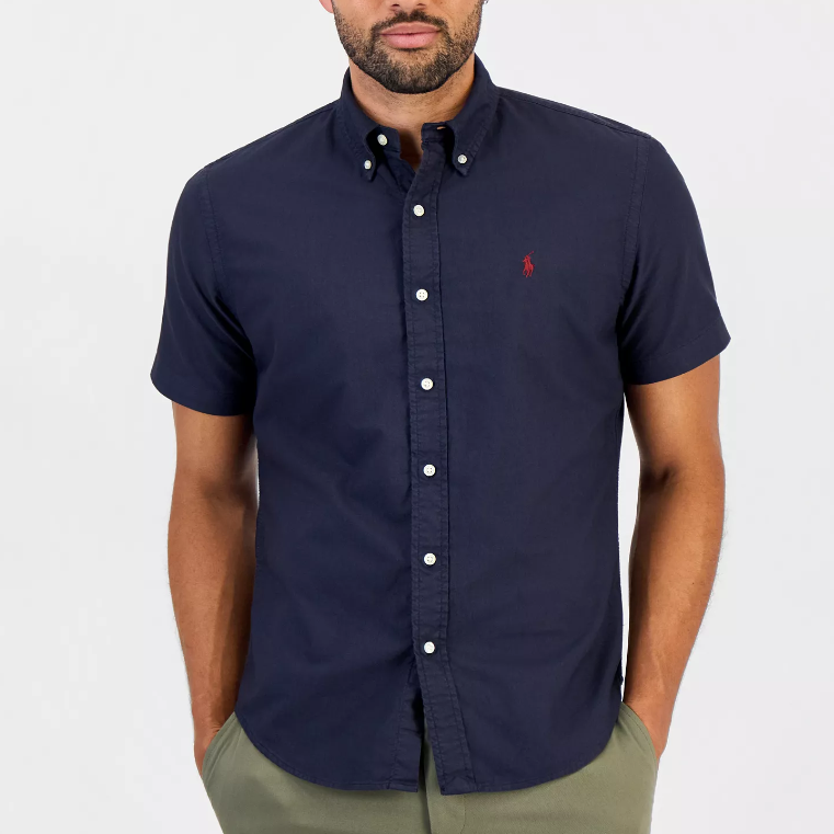 黄金码有货！Polo Ralph Lauren 拉夫劳伦 Garment-Dyed 牛津纺衬衫