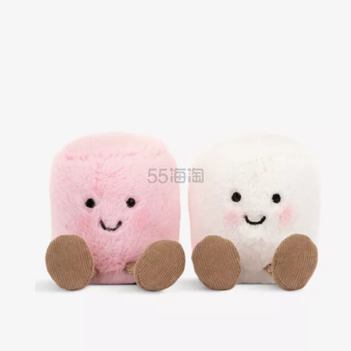 补货！Jellycat 粉白棉花糖