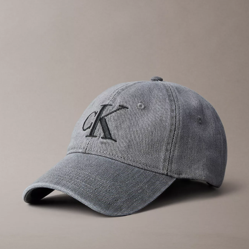 好价！Calvin Klein 黑色牛仔棒球帽