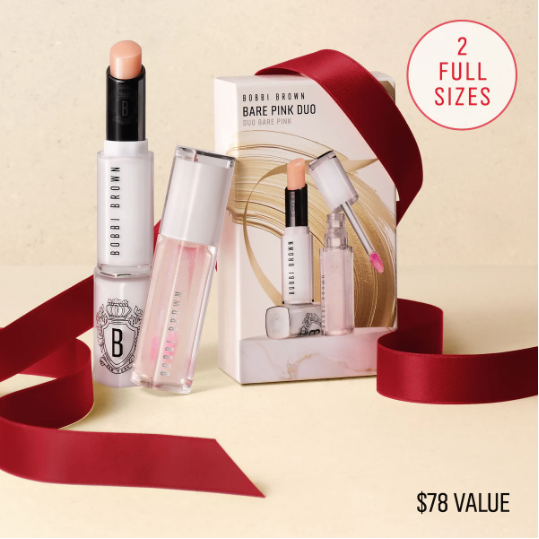 Bobbi Brown 美网：节日限定礼盒套装上新！炙恋润养唇蜜双支$33