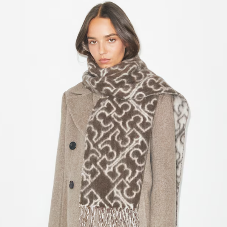Tory burch US：秋冬围巾专场！渐变老花围巾$62