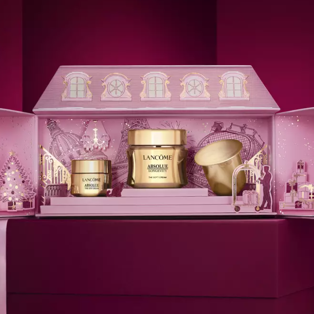 Lancome 美网： 2026粉色巴黎公馆 限定套装上线！超修小黑瓶礼盒$137