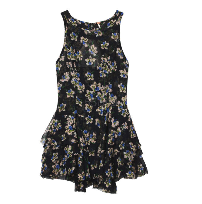 FREE PEOPLE 碎花无袖连衣裙