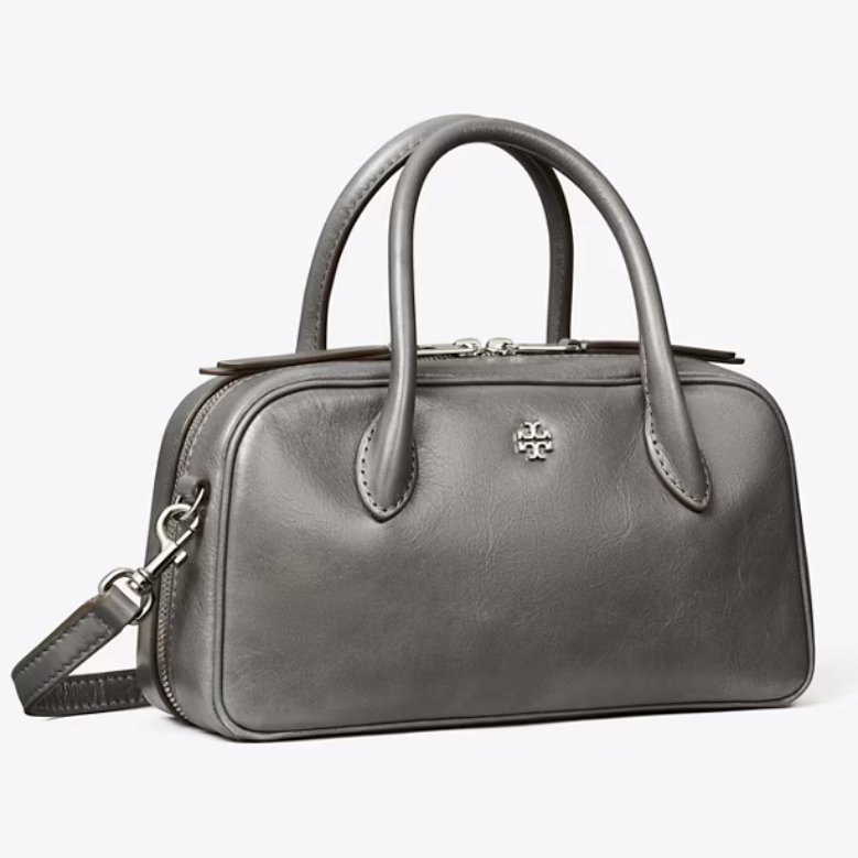 满$500享额外7折！Tory Burch 汤丽柏琦 迷你皮革波士顿包