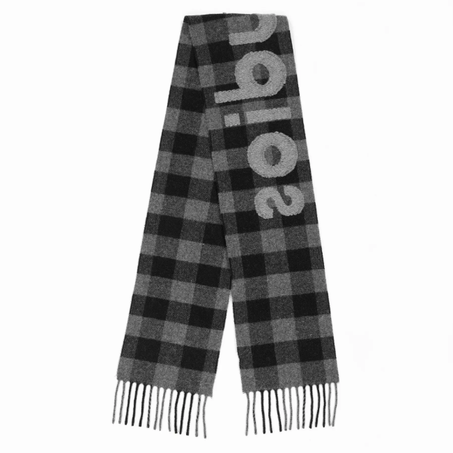Acne Studios 灰黑格子围巾