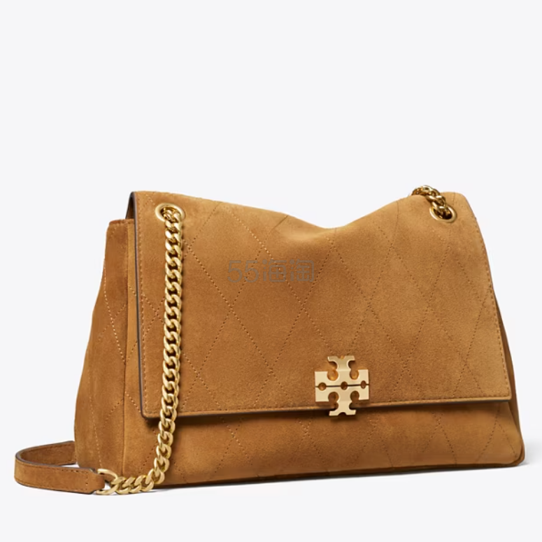 Tory burch 汤丽柏琦 Charlie 麂皮单肩包