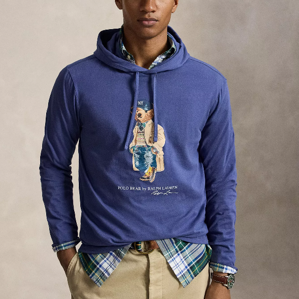 码全！Polo Ralph Lauren 拉夫劳伦小熊印花连帽卫衣