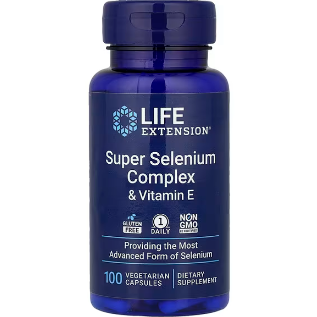 Life Extension, 超级硒复合物和维生素 E，100 粒素食胶囊