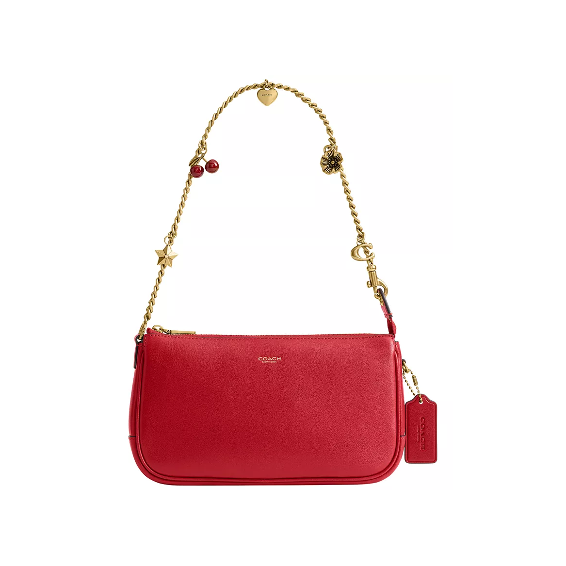 Coach 蔻驰 Plaza 21 红色迷你单肩包