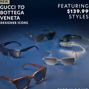Gilt：大牌墨镜补货 Gucci 等热卖