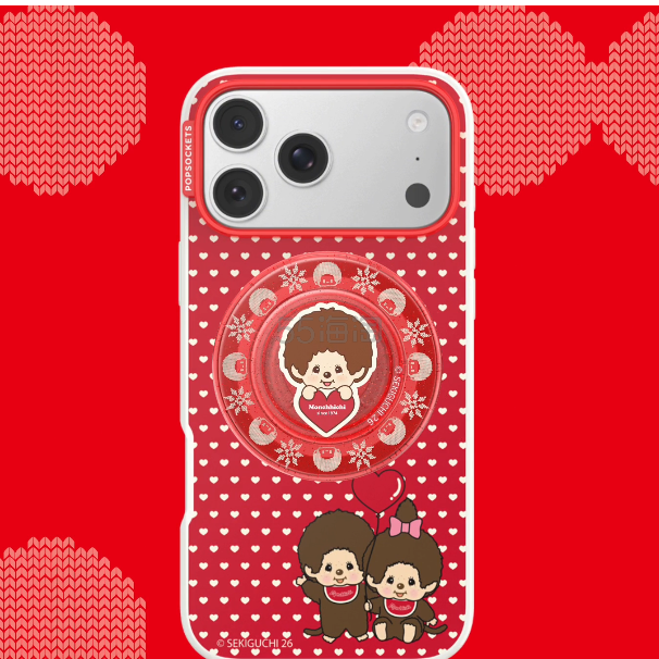 PopSockets × Monchhichi 蒙奇奇联名系列上新！格纹甜妹手机配件上线