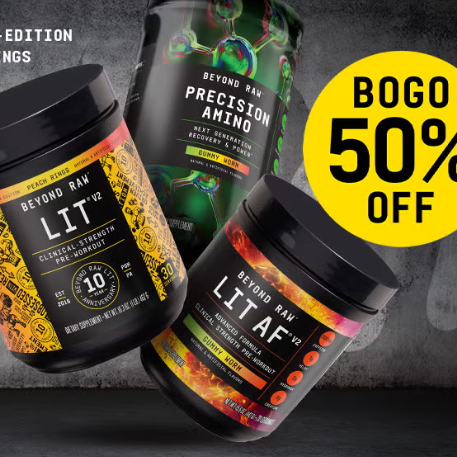GNC：Beyond Raw 十周年庆典！蛋白、肌酸、训练氮泵、氨基酸、鱼油、体重管理补剂全线可选