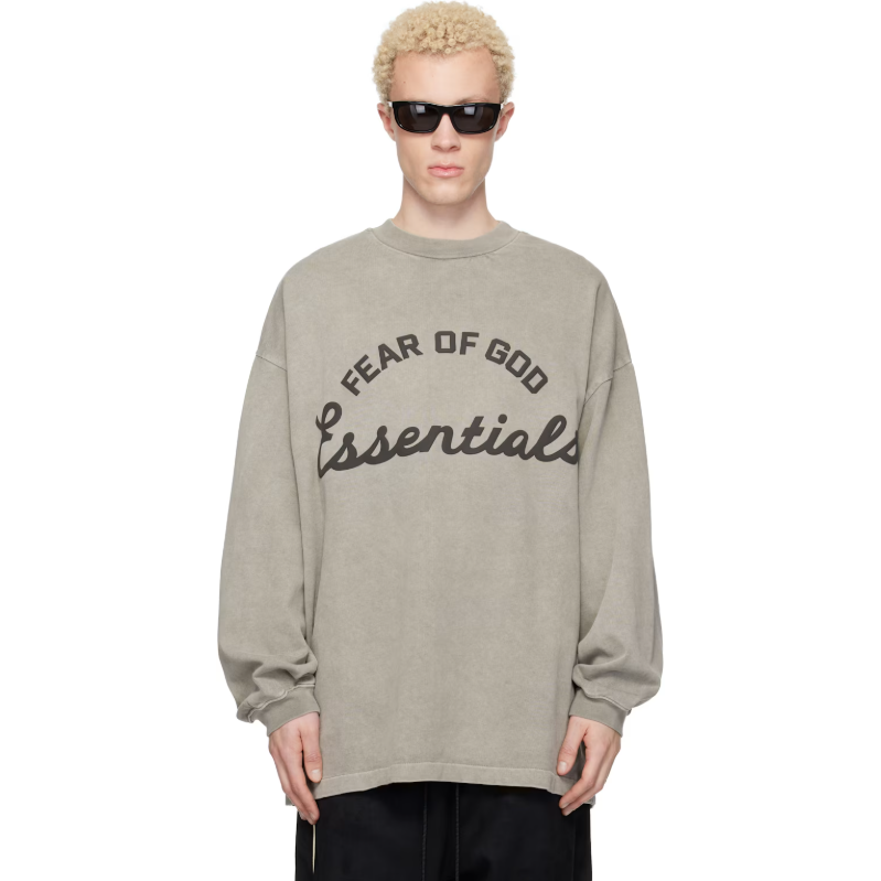 FEAR OF GOD ESSENTIALS 灰褐色 Training 90s 长袖 T 恤