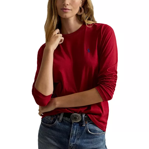Polo Ralph Lauren 拉夫劳伦基础款徽标长袖T恤