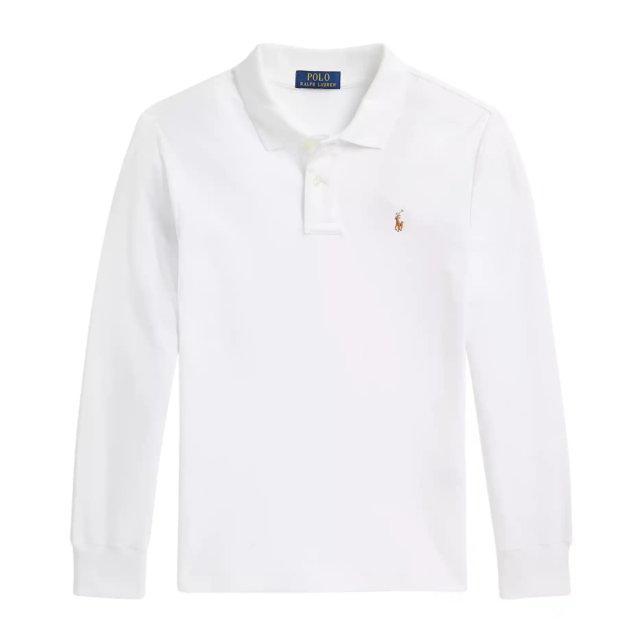 上新 码全！Polo Ralph Lauren 拉夫劳伦大童款徽标Polo长袖T恤 2色可选