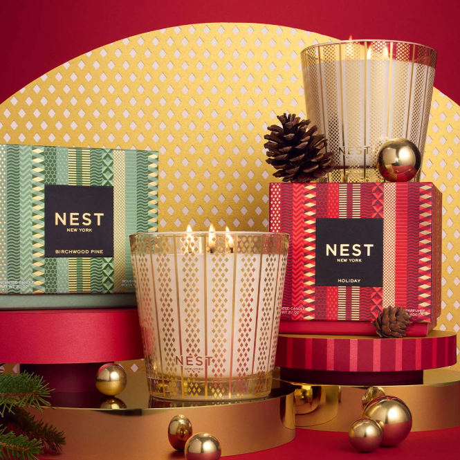 NEST New York：自选双件组合！三芯香薰蜡烛热卖