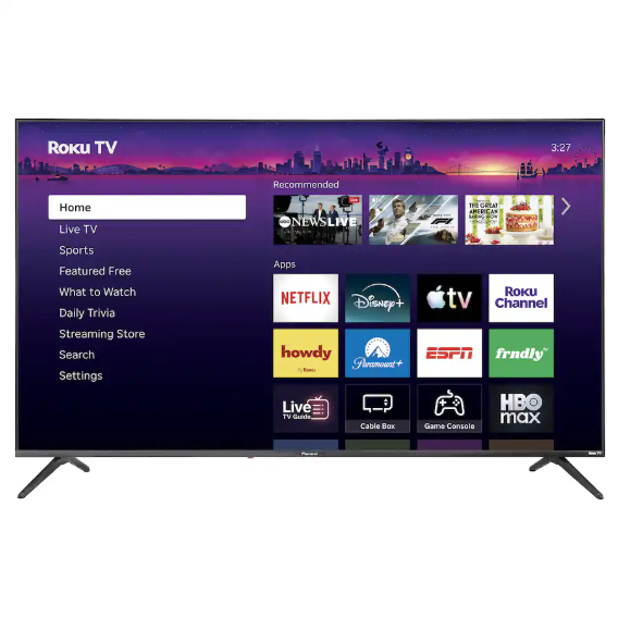 Pioneer 70英寸 4K UHD 智能 Roku 电视