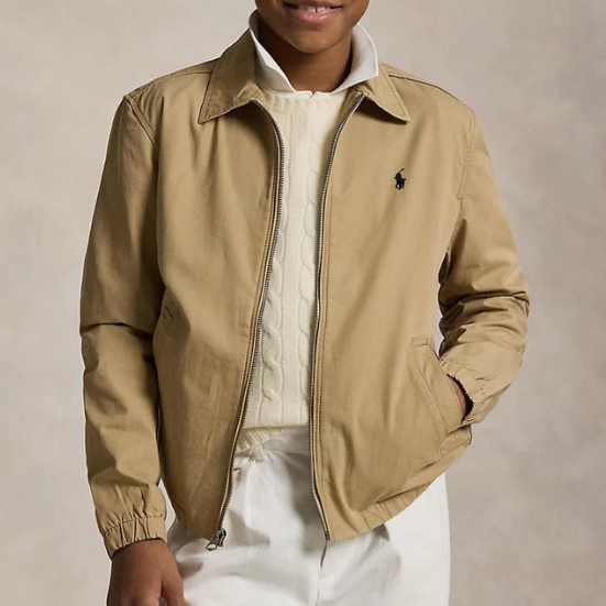 码数少！Ralph Lauren 拉夫劳伦大童款工装拉链夹克
