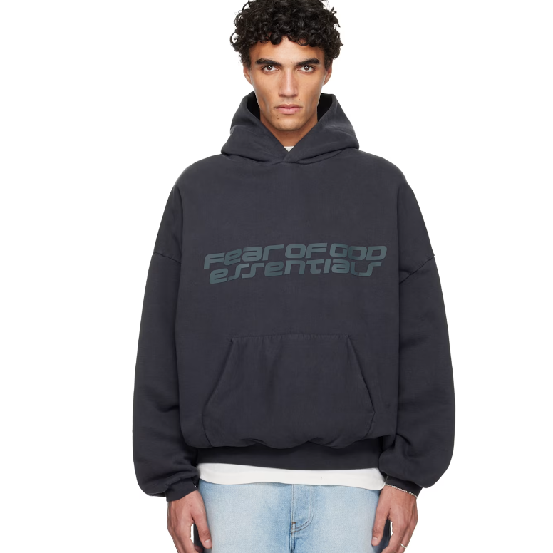 FEAR OF GOD ESSENTIALS 黑色 Holiday 系列 Heavy Fleece 90s 连帽衫